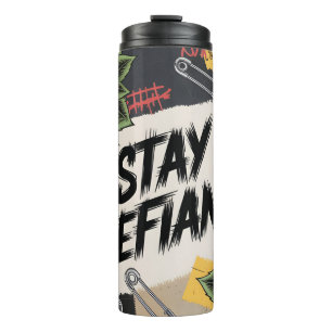 Termo Diseño Rebelde: Eslogan Punk "Mantén la Rebeldía"