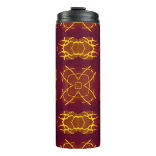 Termo Diseño retro de impresión sin foco geométrico. Geo