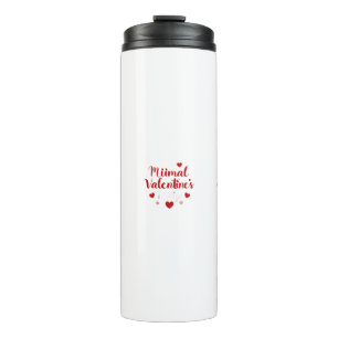 Termo Diseño tipográfico de amor minimalista para el día
