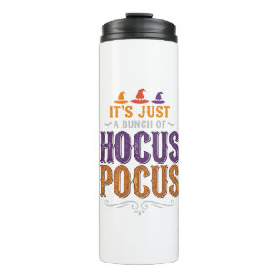 Termo Diseño tipográfico vintage de Halloween Hocus Pocu
