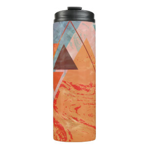 Termo Diseño triangular moderno - geometría artística co