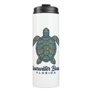 Termo Diseño vectorial de tortuga marina de Clearwater B