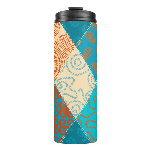 Termo Diseño vintage indio sin fisuras. (Anverso)