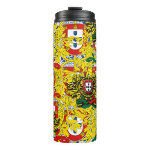 Termo Diseños de azulejos azules de Portugal