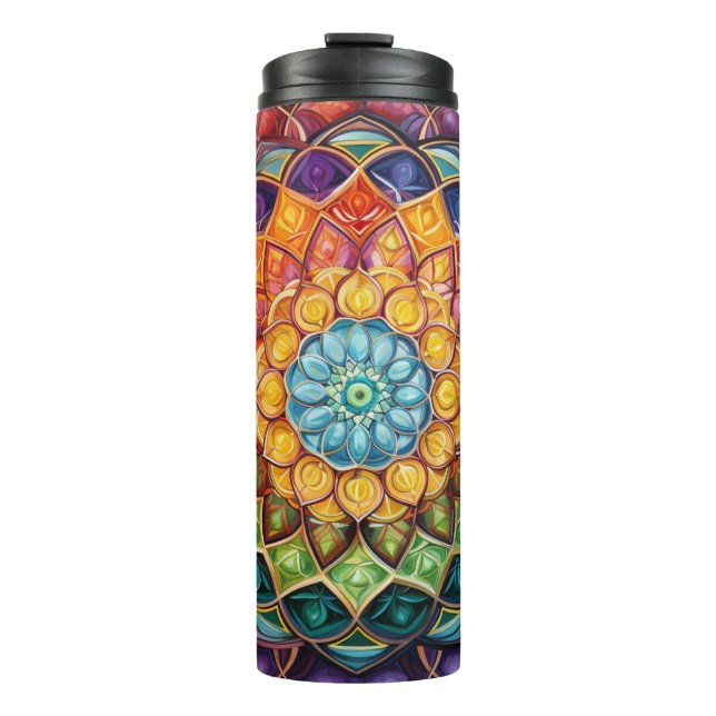 Termo Diseños de tumbler de Mandala (Anverso)