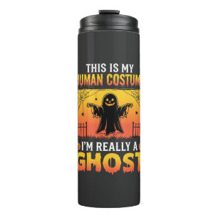 Termo Disfraz de Fantasma Vintage para Humano de Hallowe