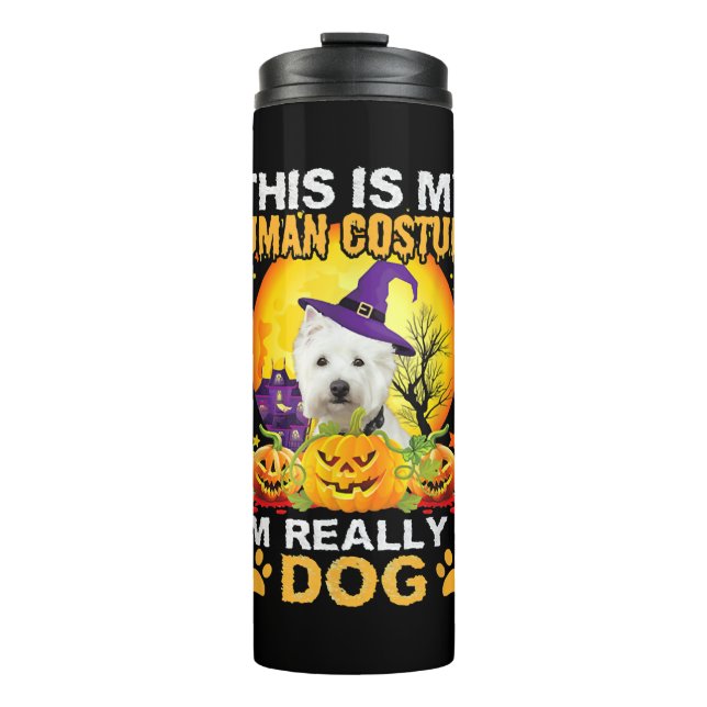 Termo Disfraz de perro de Halloween (Anverso)