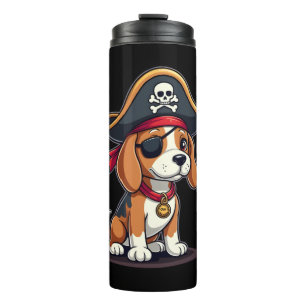 Termo Disfraz de pirata Beagle Bandera Jolly Roger Cráne