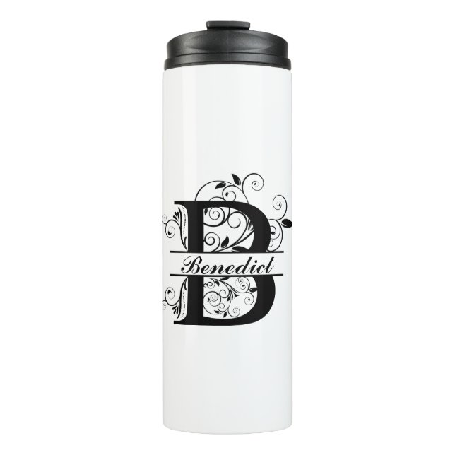 Termo Disfruta de tu café con tu Monograma personalizado (Anverso)