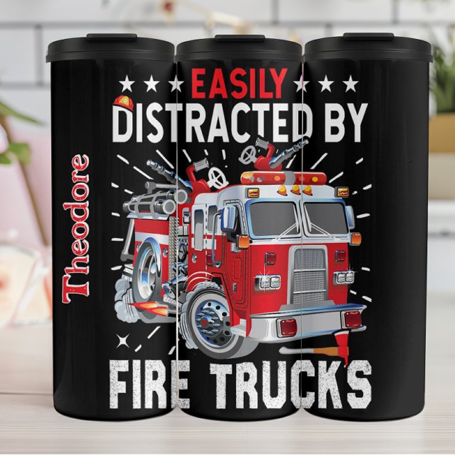 Termo Distracted By Red Fire Trucks (Subido por el creador)