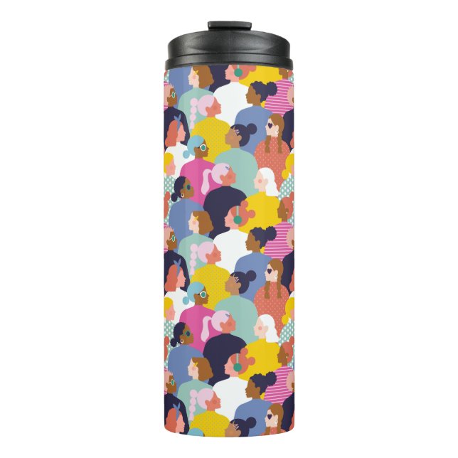 Termo Diversidad de mujeres - Mujeres de diversas razas (Anverso)