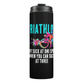 Termo Diversión Colorido Triatlón Deporte Humor Salpicad