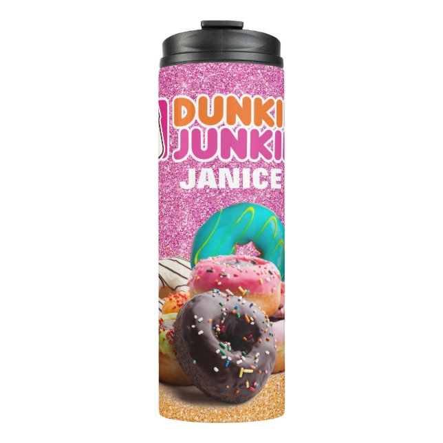 Termo Diversión personalizada de Donut Junkie (Anverso)