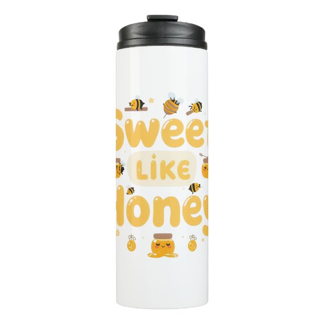 Termo Divertida "Dulce Como la Miel" Abeja (Anverso)