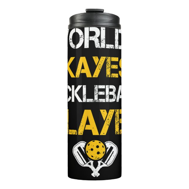 Termo Divertida Paddle del jugador de pelota - Picklebal (Anverso)