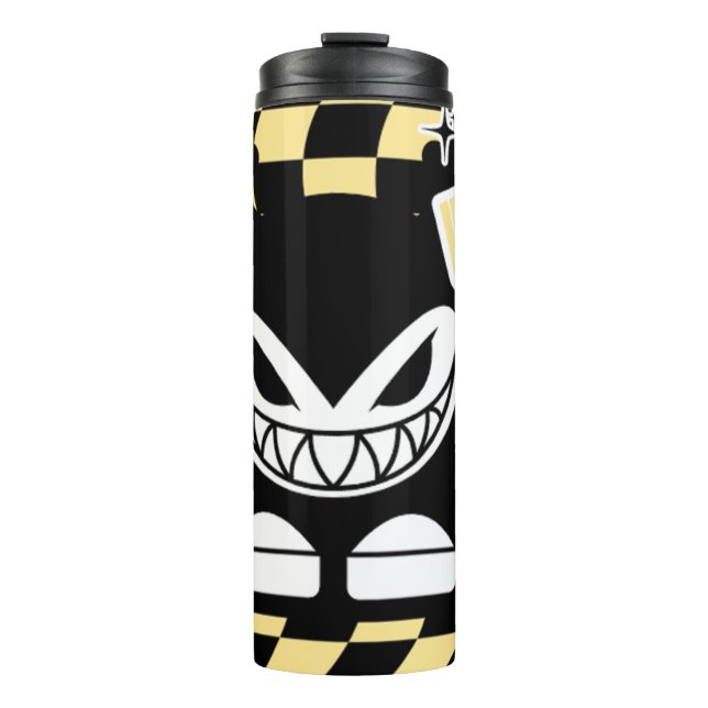 Termo Divertido Amarillo Inspirado en Labubou  (Anverso)