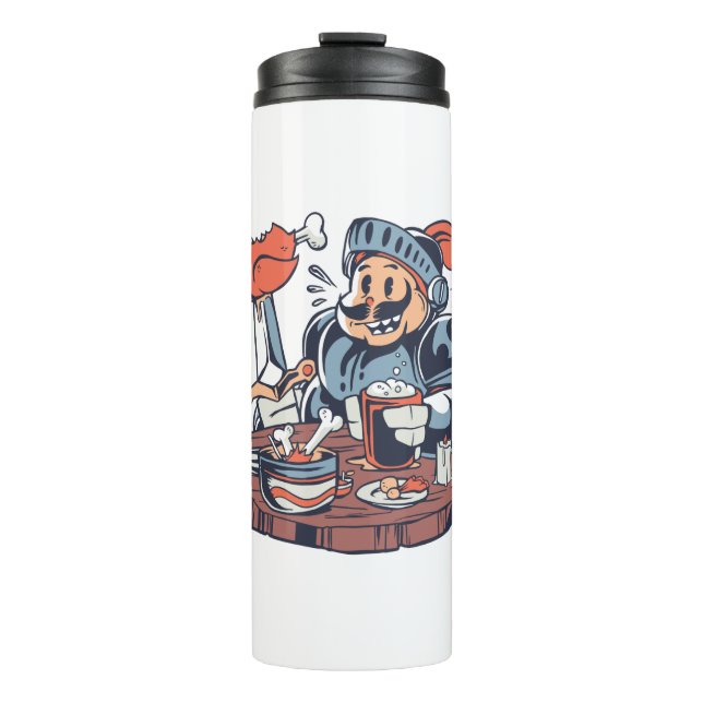 Termo Divertido bollo de comida de pollo (Anverso)