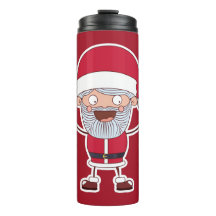 Divertido nombre personalizado de Santa y tumbler