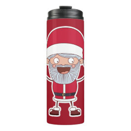 Termo Divertido nombre personalizado de Santa y tumbler 
