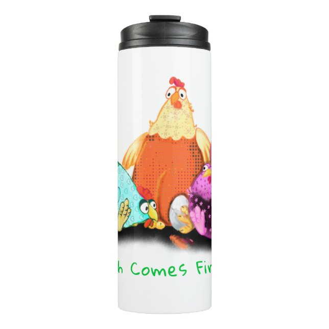 Termo Divertido Tumbler térmico de pollo - Texto Persona (Anverso)