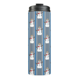 Termo Divertido y divertido detective Snowman