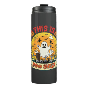 Termo Diviértete Halloween Boo Sheet Fantasma Cementerio