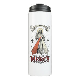 Termo Divina Misericordia Jesús Confío en Ti Camiseta Vi