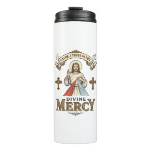 Termo Divina Misericordia Jesús Grabado Antiguo Camiseta