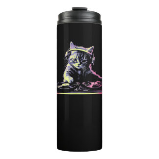 Termo DJ Controller Cat - Funny DJ Cat