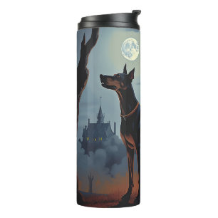 Termo Doberman Halloween Scary