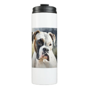 Termo Dog de Boxer de color agua