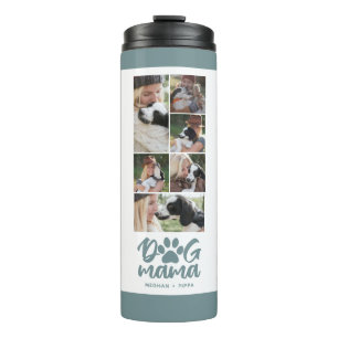Termo Dog Mama   Red fotográfica verde