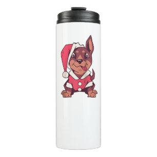 Termo Dog Santa Hat - Funny Navidades Raglan Baseball Te