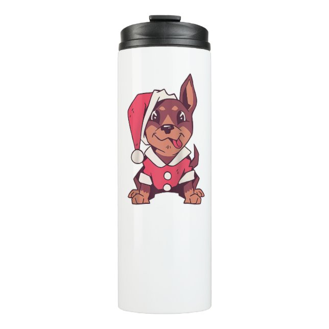 Termo Dog Santa Hat - Funny Navidades Raglan Baseball Te (Anverso)