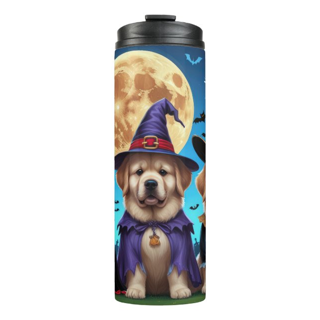 Termo Dogs de Terranova Calabaza Halloween Funny (Anverso)
