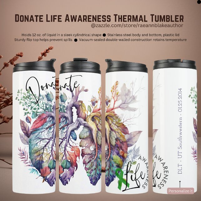 Termo Donate Life Awareness Thermal Tumbler (Subido por el creador)