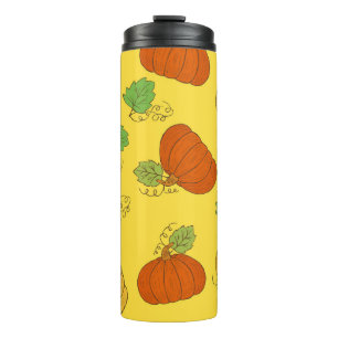 Termo Doodle de calabaza: Mano sin soldadura