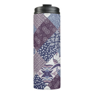 Termo Doodle De Patchwork: Viejo Boho Seamless.