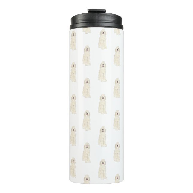 Termo Doodle III (Crema Blanca) Tumbler térmico (Anverso)