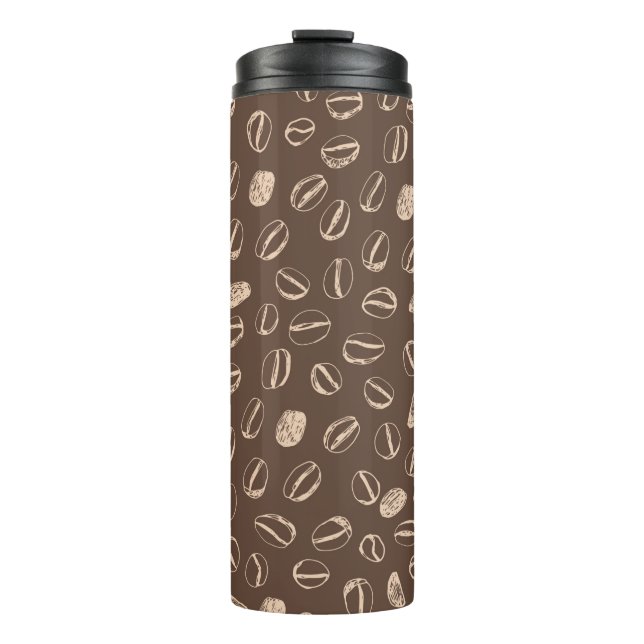 Termo Doodle personalizado dibujado a mano con granos de (Anverso)