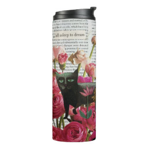 Termo Dormir para soñar con flores rosadas calientes de 