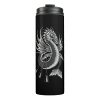 Dragón de agua blanco y negro para dragón