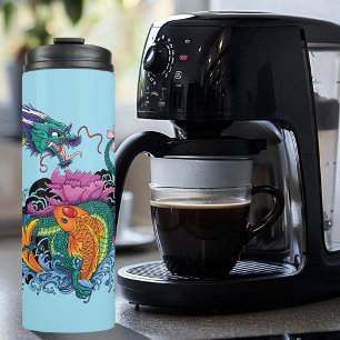 Termo Dragón de agua chino Koi Fish