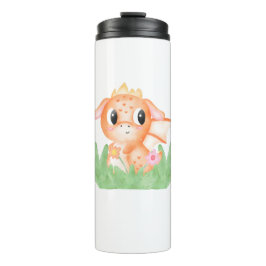 Termo Dragón de bebé lindo acuarela