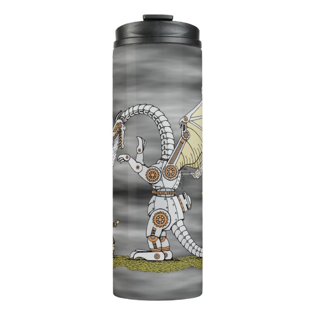 Termo Dragón mecánico (Anverso)