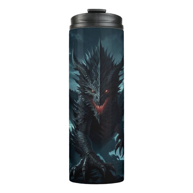 Termo Dragón medieval oscuro (Anverso)