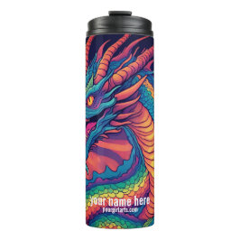 TERMO DRAGÓN Y ESCALAS COLORIDAS