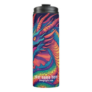 TERMO DRAGÓN Y ESCALAS COLORIDAS