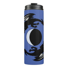 Termo Dragones de la Luna Fantasía Diseño Tumbler Termal