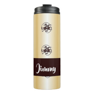 Termo Dragones impresos en textura